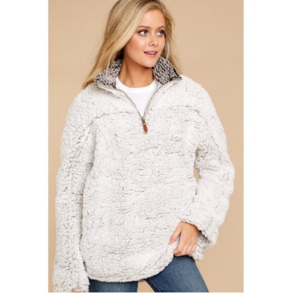 💕THREAD & SUPPLY💕 Lazy Sunday Pullover Ivory - Picture 1 of 16